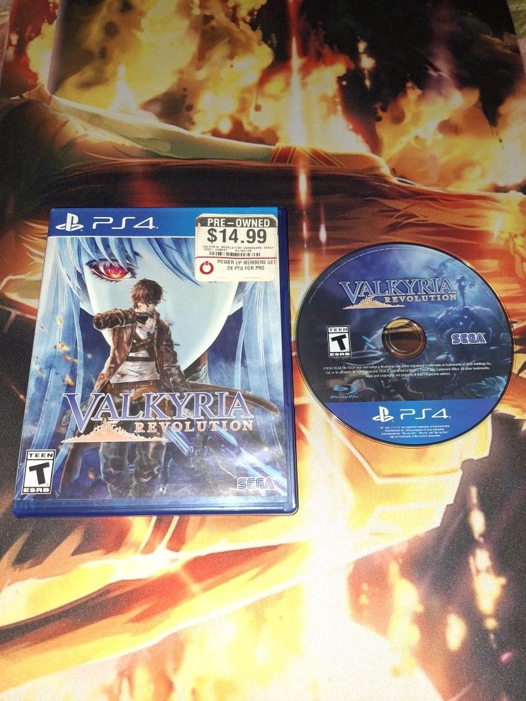 PS4 VALKYRIA REVOLUTION...VERY GOOD CONDITION...ADULT OWNED AND KEPT IN A SMOKE FREE HOME...$10 FIRM...