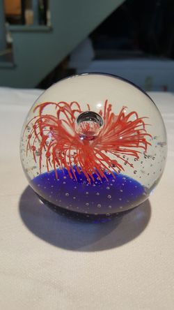 Glass blown paper weight