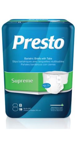 Bariatric Briefs with Tabs 3XL Supreme