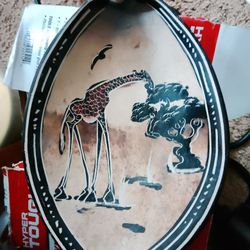 $8? Nice Well Made Collector Giraffe Bowl 8 In By 4 In.