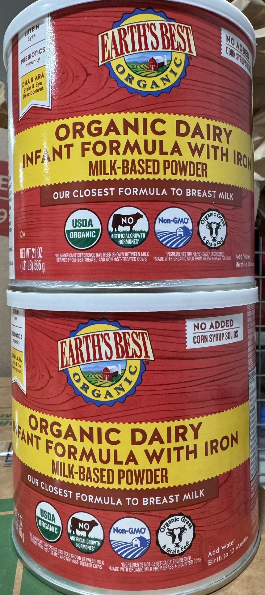 Earth Best Organic Infant With Iron 21oz