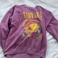 Urban Outfitters Nirvana Pink Crewneck 