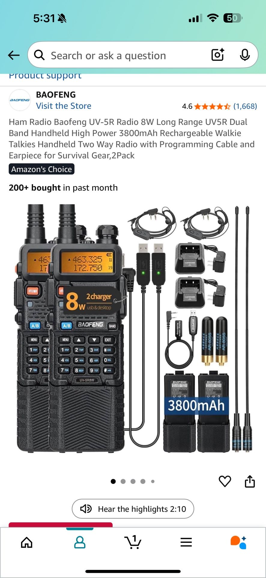 BAOFENG Two Way Radio