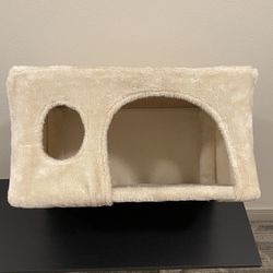 SOFTLY-CARPETED COZY CAT CUBBY - firm price