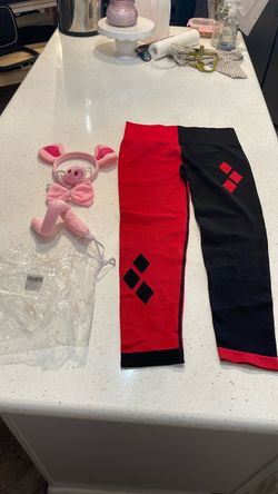 Harley Quinn adults size large pants cosplay or pig Halloween costume