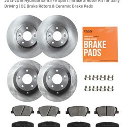 Kia Sorento And Hyundai Santa Fe Brake Pads And Rotors 