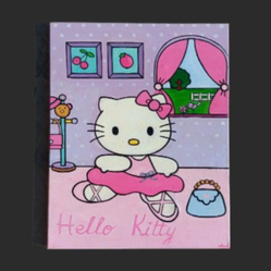 HK Fan Art Beautiful Rare Hello Kitty Painting 16 In X 20 In Nice!