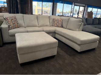 Cream modern sectional
