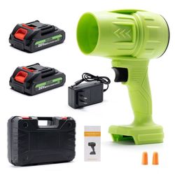 Cordless Leaf Blower Electric Jet Blower Portable Dust Cleaner  Features a maximum wind speed of 200 MPH. Provides a maximum air volume of 76