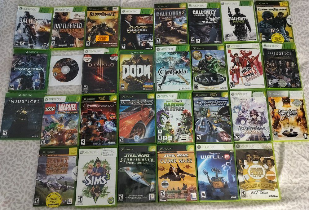 Collection Of Xbox, Xbox 360, Xbox One Games & Collectors Edition Strategy Guides