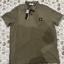 Stone Island slim fit stretch pique tipped polo shirt (brand new with tags)