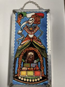 Hand Made Day Of The Dead/ Dia De Muertos Folk Art