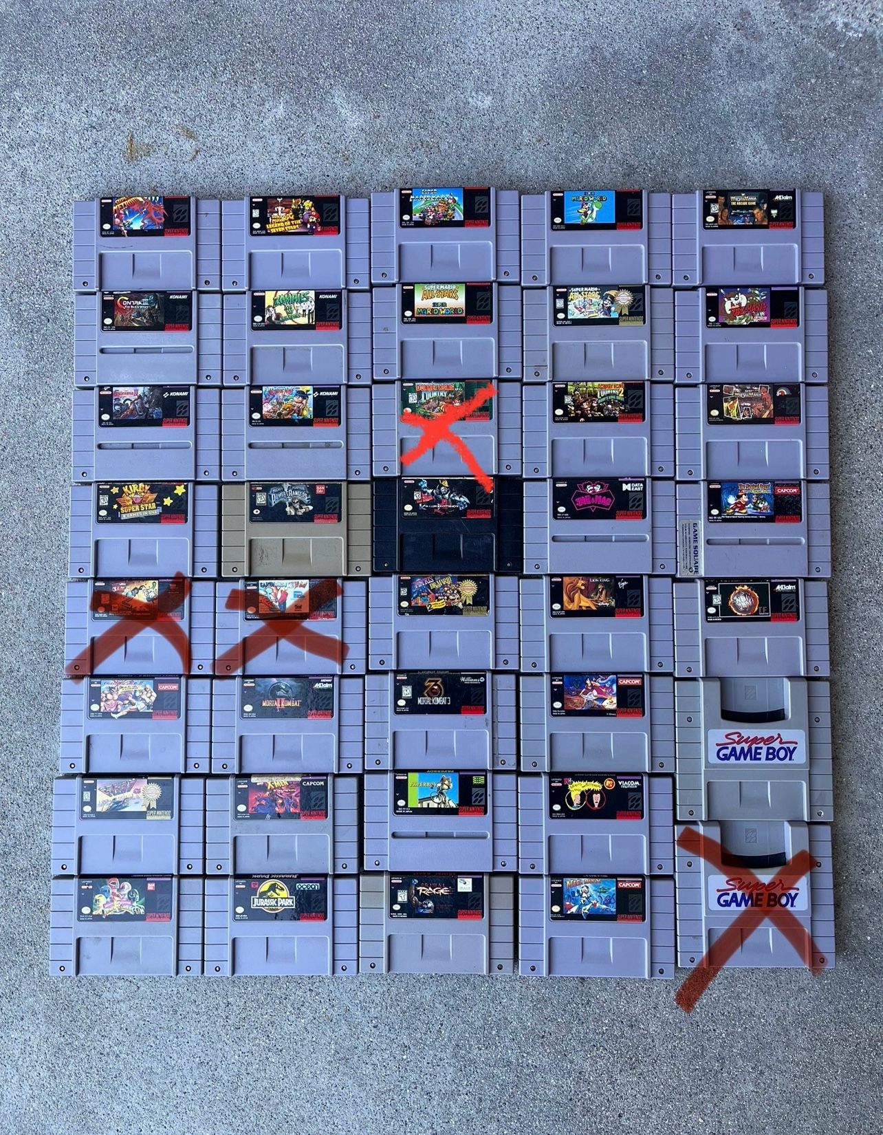 Super Nintendo SNES Games Authentic 