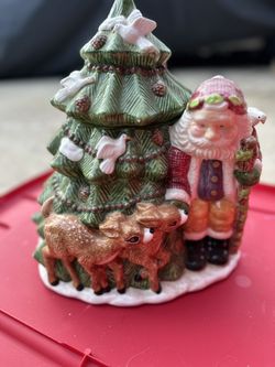 Vintage Christmas cookie Jar