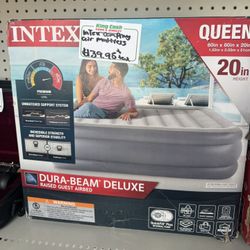 INTEX QUEEN 20in INFLATABLE MATTRESS  