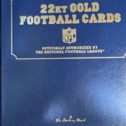 22kt Gold Football Card Set