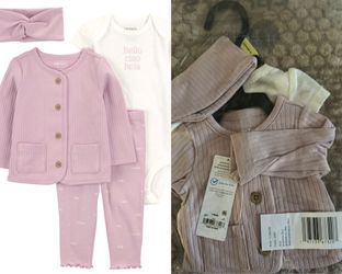 Carter's Child of Mine Baby Outfit Set, 4-Piece - Girl - Preemie