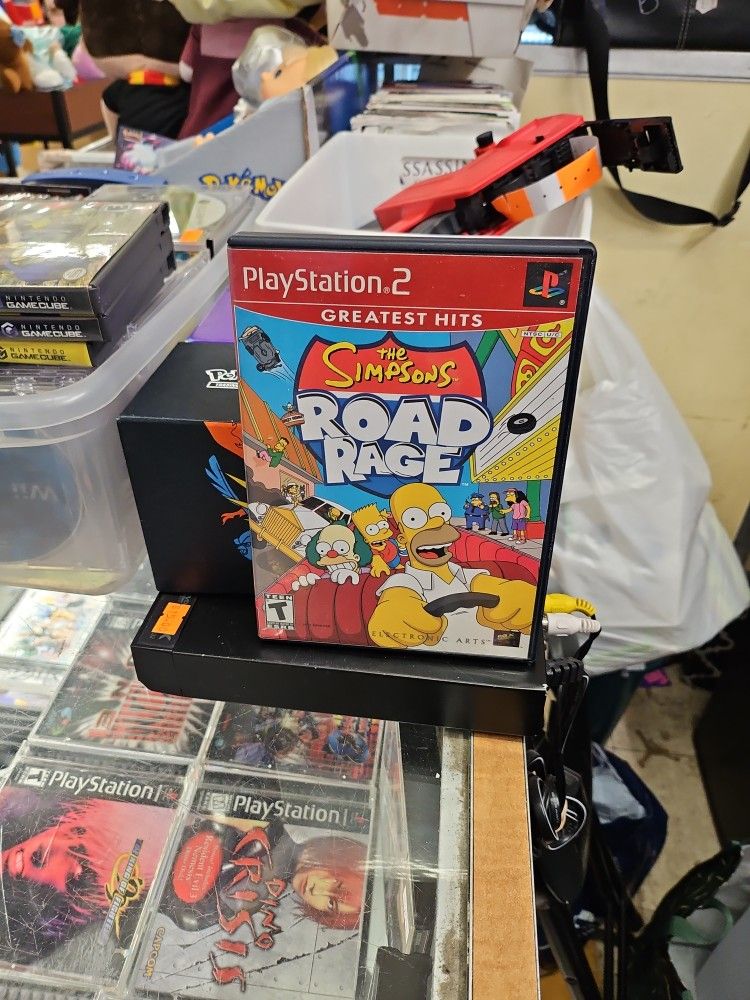 THE SIMPSONS ROAD RAGE for Playstation 2 PS2 Complete W/Manual