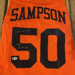 Ralph Sampson Signed Jersey 