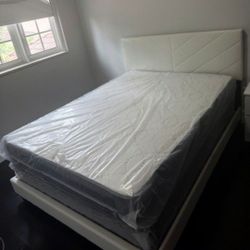 QUEEN Size Bed Frame With Mattress New Bedroom Furniture Queen Bed Set Colchones Nuevos Queen Size Cama Queen 