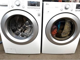 LG FRONT LOAD WASHER AND GAS DRYER MEGA CAPACITY. “BOTH WORKING GREAT
