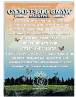 4 camp flog gnaw music carnival super VIP wristbands