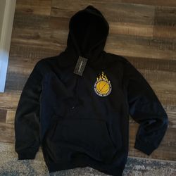 Clean Black Basketball Hoodie (medium)