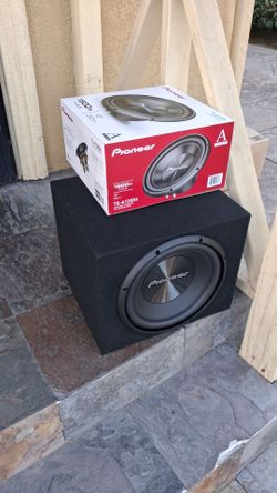 New Pioneer 12" Subwoofer + New Sealed Enclosure Box.