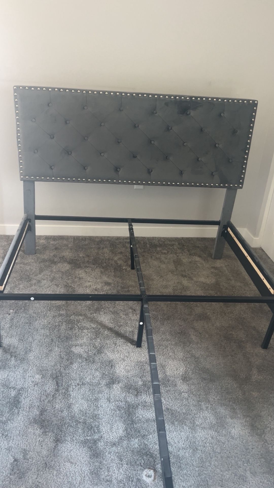 Queen size Bed Frame with Mattress