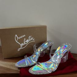 Clear Sparkle Louboutin Heels 