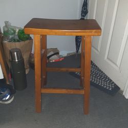 2 Wooden Barstools 