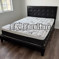 New Queen Bed Frame With Mattress 