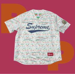 Supreme Floral Jacquard Baseball Jersey (Large)