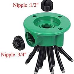 360° Rotating Garden Sprinkler – Automatic Multi-Arm Lawn Watering System with Adjustable Nozzles – Outdoor Irrigation Sprayer for Yard, Grass, Garden