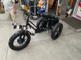 Fat Tire Electric Tricycle with Rear Cargo Basket