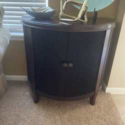 Beautiful Dark wood Cabinet With Shelf 