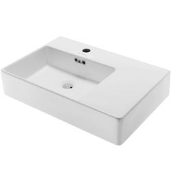 Swiss Madison SM-WS322 St. Tropez Wall Hung Sink with Left Side Faucet Mount