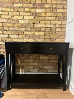 Black TV Console