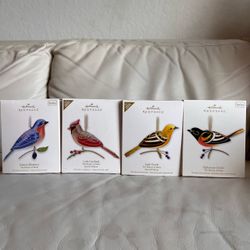 Hallmark Keepsake The Beauty of Birds Hanging Ornament Set of 4