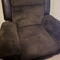 Dark Brown Sofa, Loveseat, And Recliner