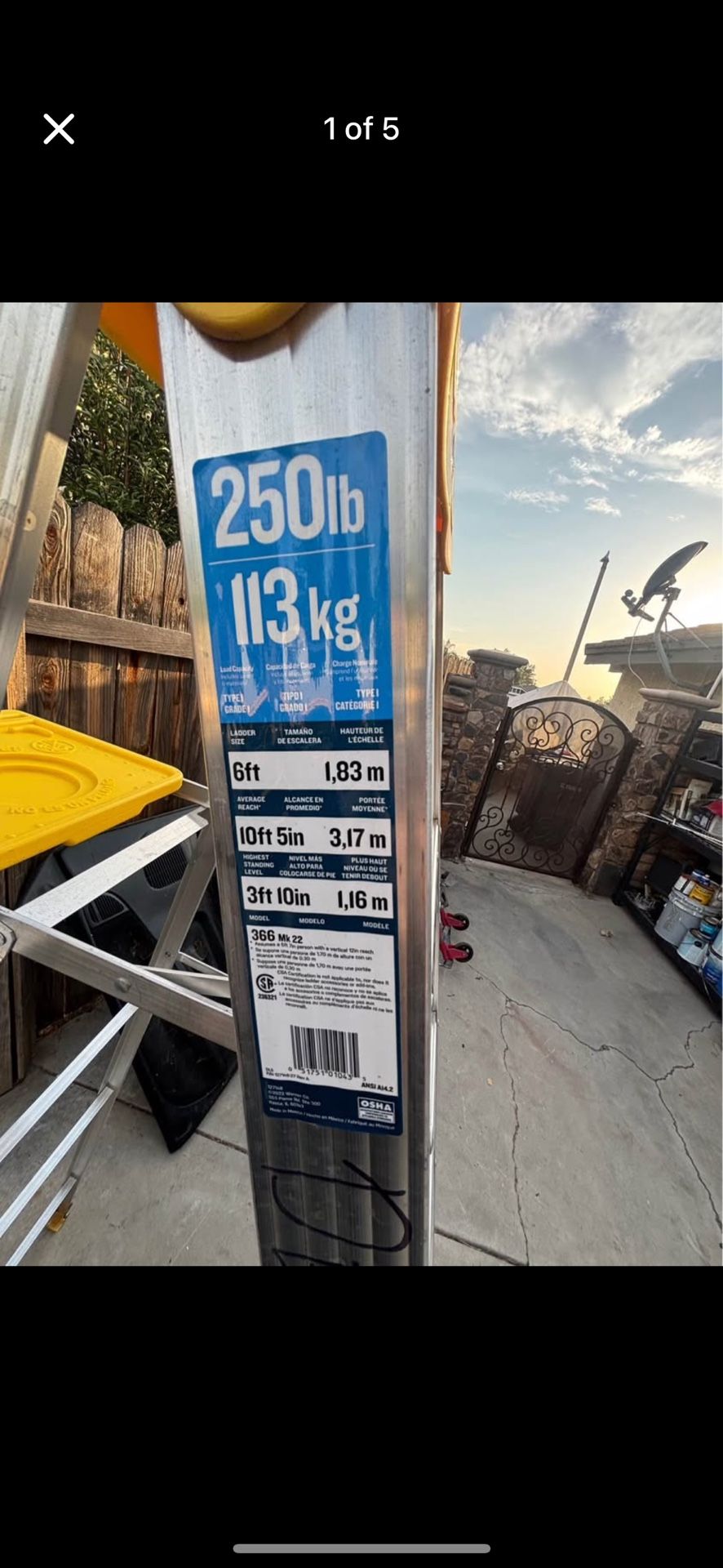 Werner aluminum ladder