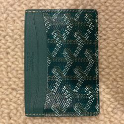 Green Goyard Cardholder Used.