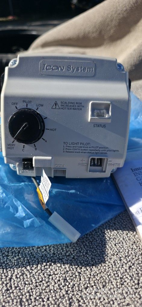 ICON System  Water Heater Gas Valve