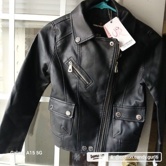 BRAND NEW URBAN REPUBLIC GIRLS BLK JACKET SZ. 12