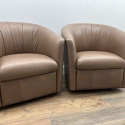 Leather Chairs By Natuzzi