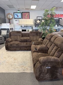 Clearance Sale ‼️ Power Recliner Set Sofa And Loveseat 