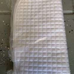 Horse Horze Double Padded Saddle Dressage Pad White New