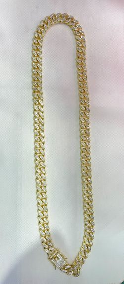 Gold Plated Necklace Size: 28”