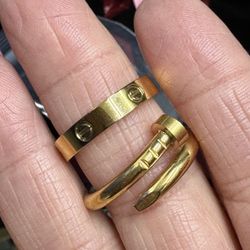 Gold Rings Luxury Brand