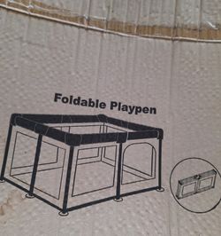 ROMPICO FORDABLE PLAYPEN COLOR BLACK 2 TIMES USED SIZE XL